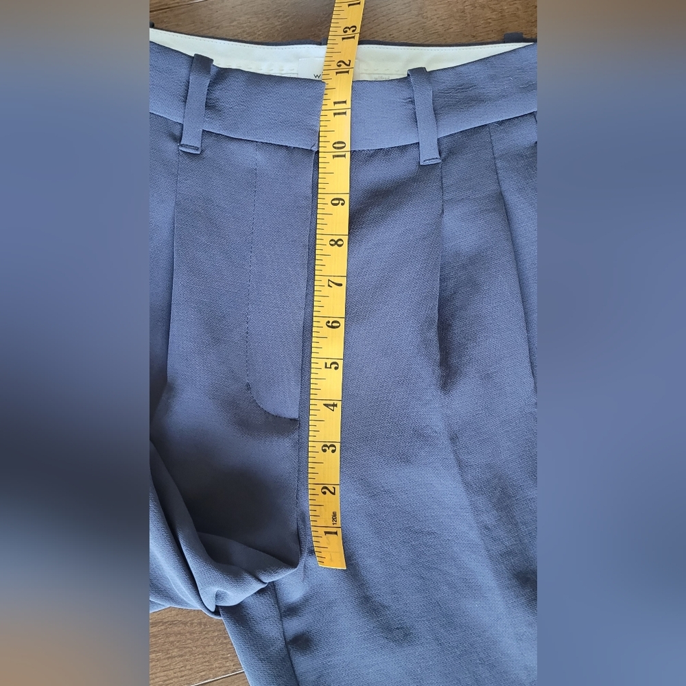 Aritzia Wilfred Soft Gray High-waisted, Pleated Trousers. - Picture 4 of 10